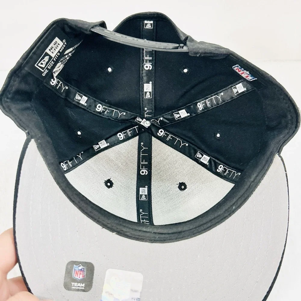 New Era Philadelphia Eagles Throwback 9FIFTY‎ Snapback Hat Cap Adjustable Black